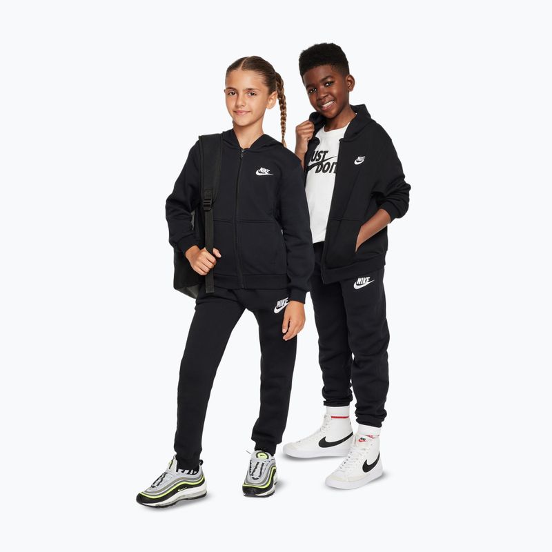 Bluză pentru copii Nike Club Fleece black/white 2