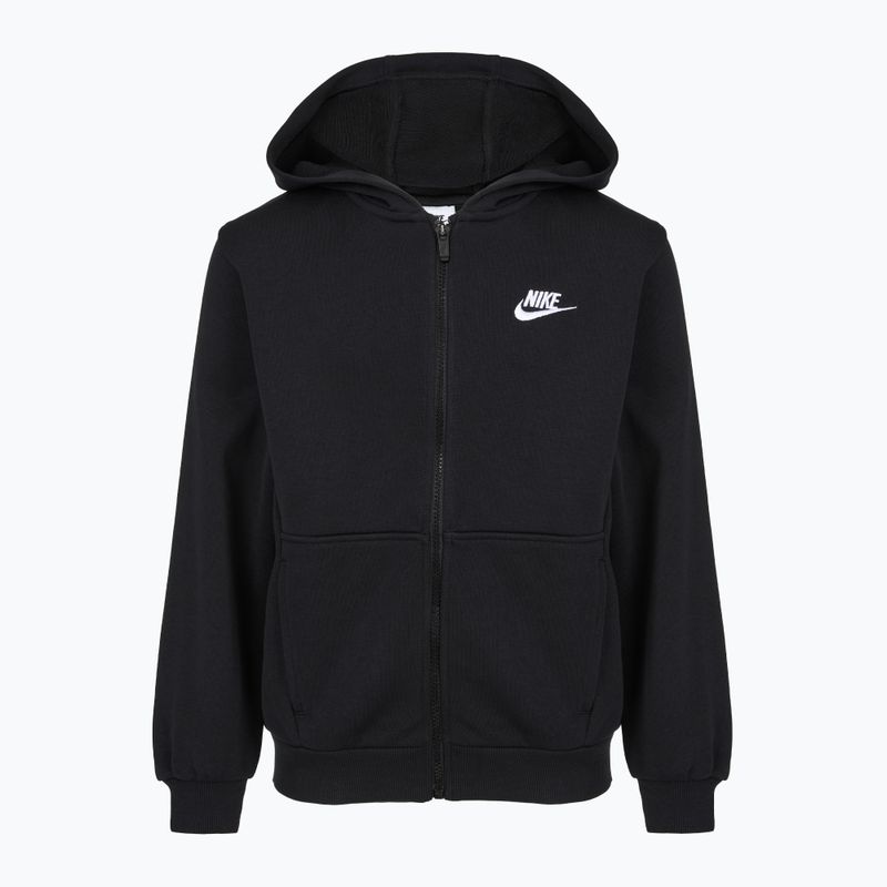 Bluză pentru copii Nike Club Fleece black/white