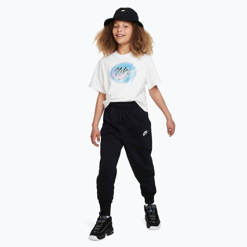 Pantaloni pentru copii Nike Sportswear Club Fleece black/black/white 2