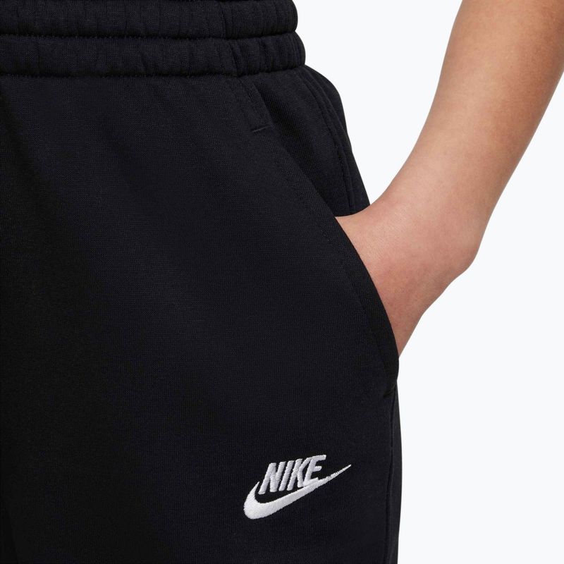Pantaloni pentru copii Nike Sportswear Club Fleece black/black/white 5