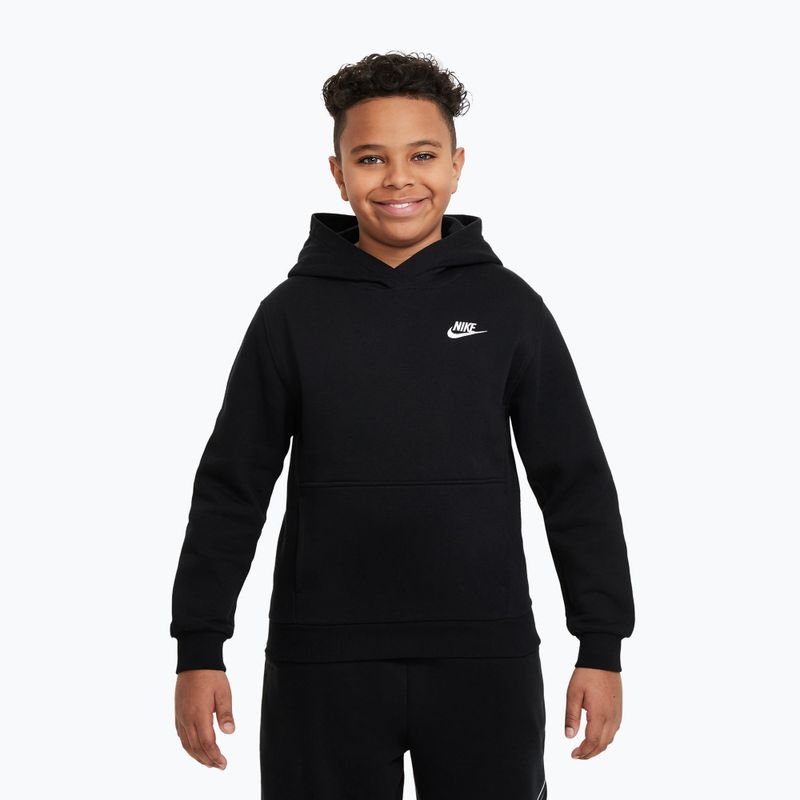 Bluză pentru copii Nike Sportswear Club Fleece black/white 5