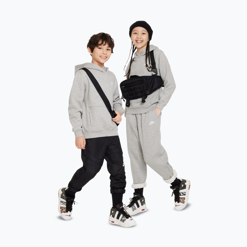 Bluză pentru copii Nike Sportswear Club Fleece dark grey heather/white 2