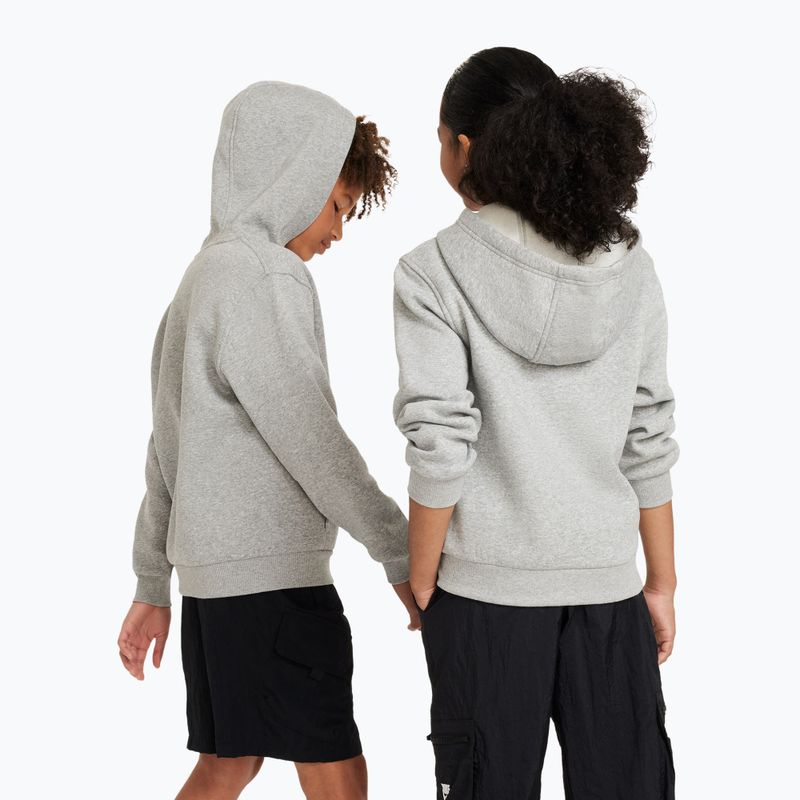 Bluză pentru copii Nike Sportswear Club Fleece dark grey heather/base grey/white 3