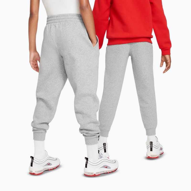 Pantaloni pentru copii Nike Sportswear Club Fleece dark grey heather/base grey/white 3