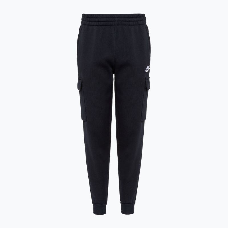 Pantaloni pentru copii Nike Sportswear Club Fleece black/black/white