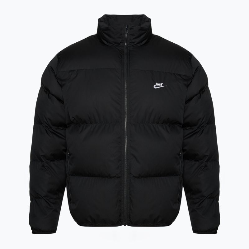 Geacă izolată pentru bărbați Nike Sportswer Club Puffer black/white