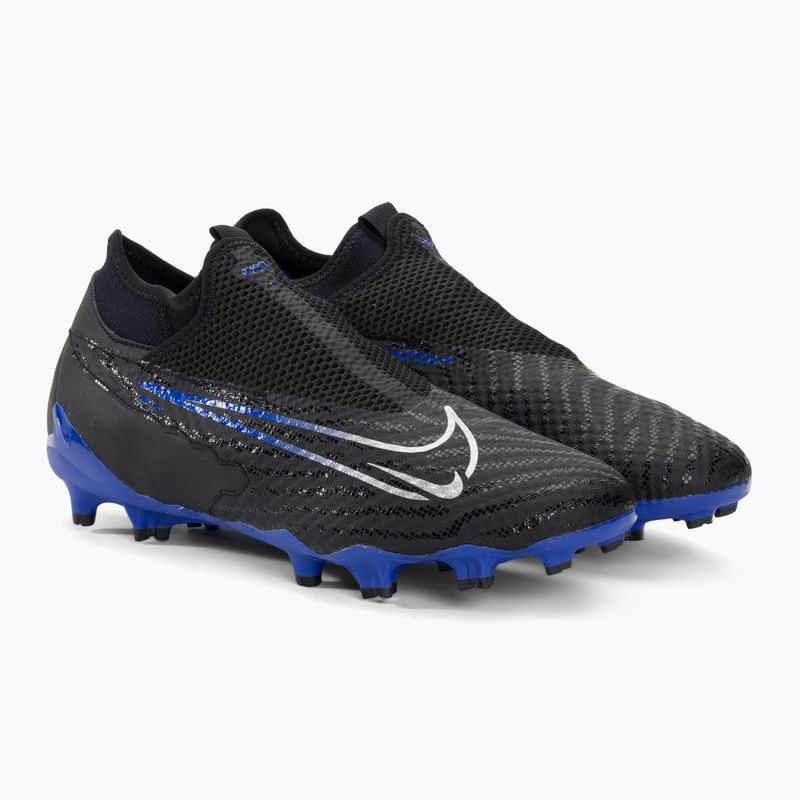 Încălțăminte de fotbal Nike Phantom GX Academy DF FG/MG black/chrome/hyper royal 4