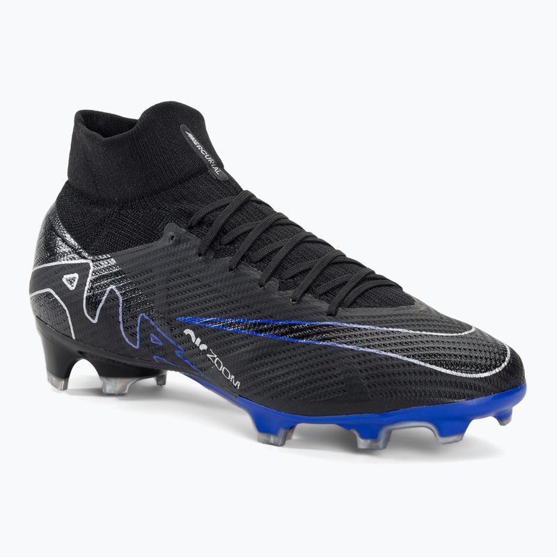 Încălțăminte de fotbal Nike Zoom Mercurial Superfly 9 Pro FG black/chrome/hyper royal