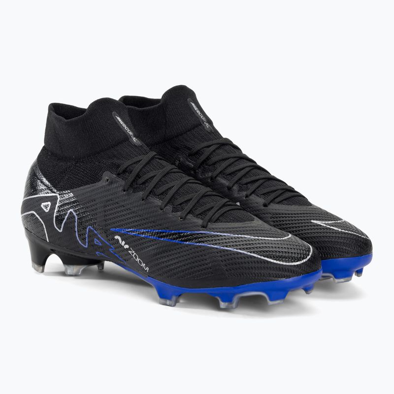 Încălțăminte de fotbal Nike Zoom Mercurial Superfly 9 Pro FG black/chrome/hyper royal 4