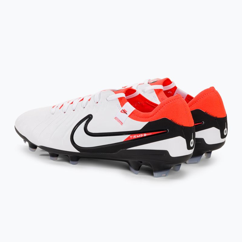 Încălțăminte de fotbal Nike Tiempo Legend 10 Pro FG white/black/bright crimson 3