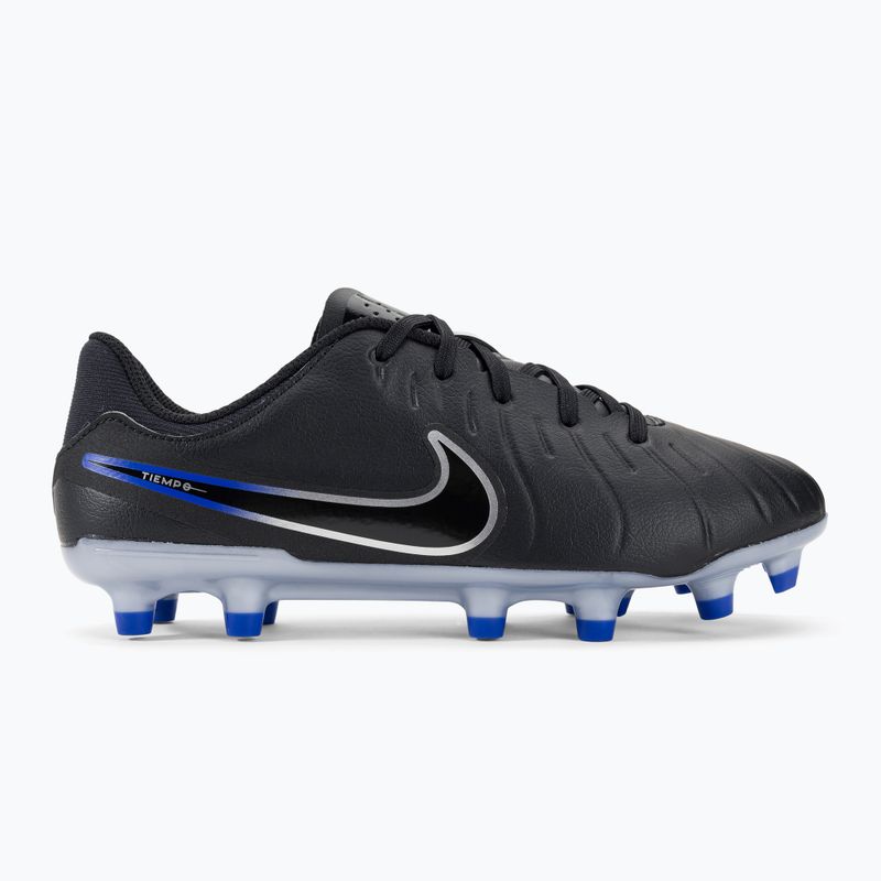 Încălțăminte de fotbal pentru copii Jr Legend 10 Academy FG/MG black/chrome/hyper real 2