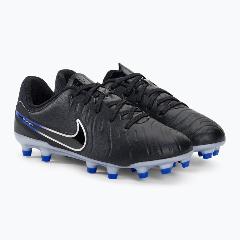 Încălțăminte de fotbal pentru copii Jr Legend 10 Academy FG/MG black/chrome/hyper real 4