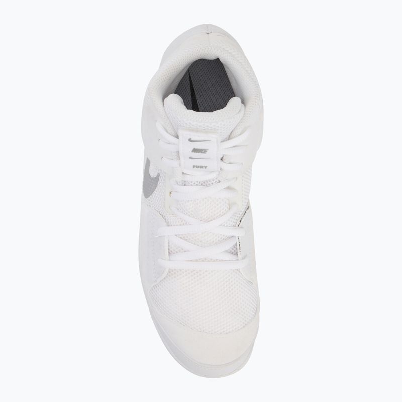 Încălțăminte de wrestling Nike Fury white/metallic silver 5