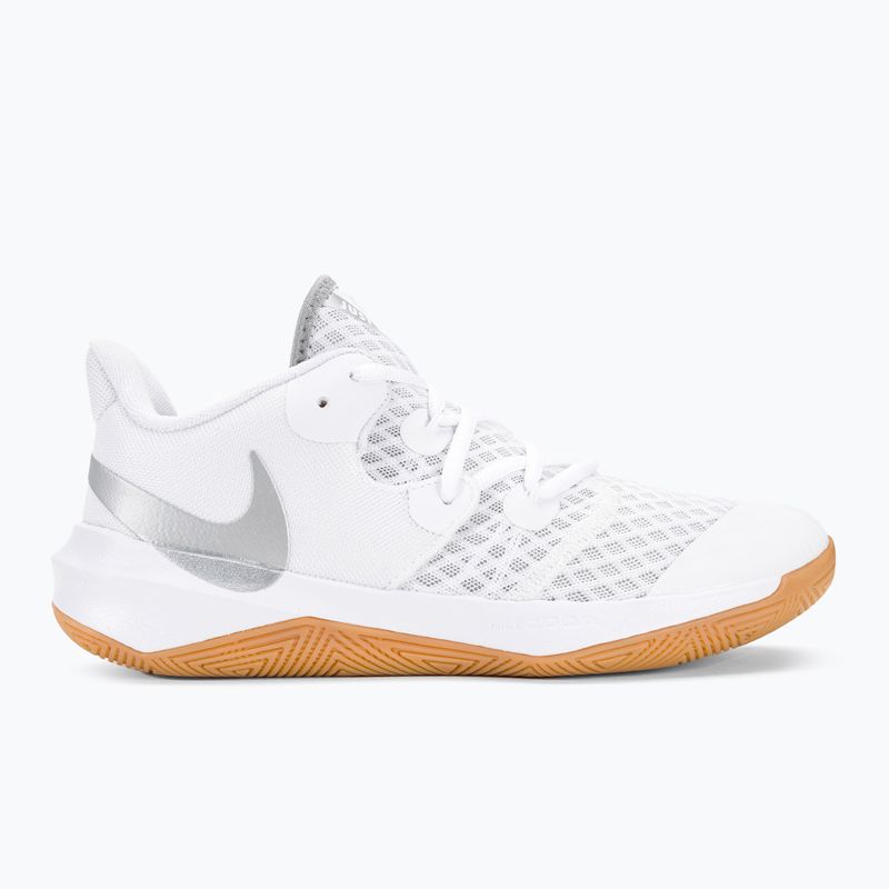 Pantofi de volei Nike Zoom Hyperspeed Court SE alb/argintiu metalic gumă 2