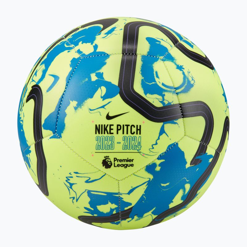 Minge de fotbal Nike Premier League Pitch volt/blue nebula/black mărime 5 6