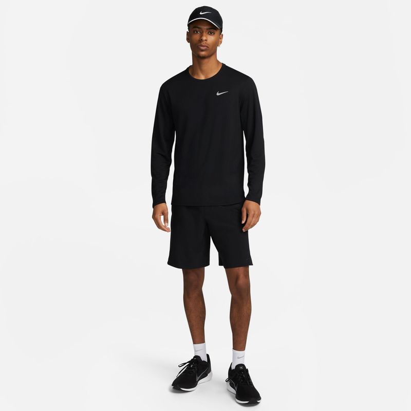 Longsleeve de alergare pentru bărbați Nike Miler Dri-Fit UV black 2