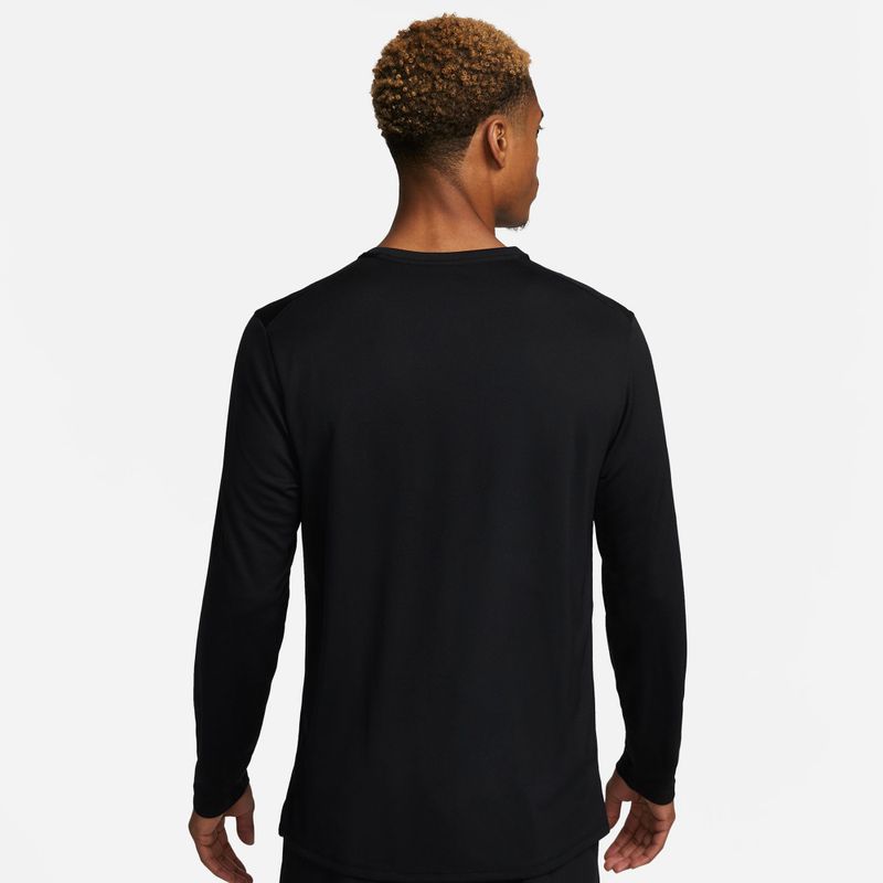 Longsleeve de alergare pentru bărbați Nike Miler Dri-Fit UV black 3