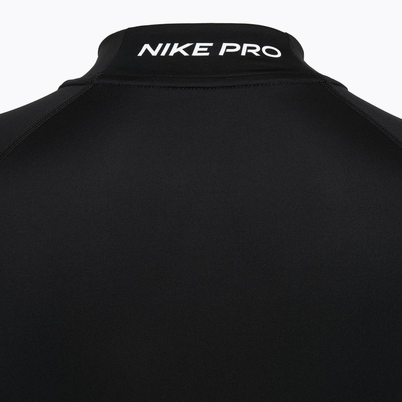 Longsleeve de antrenament pentru bărbați Nike Pro Dri-Fit Mock-Neck black/white 9