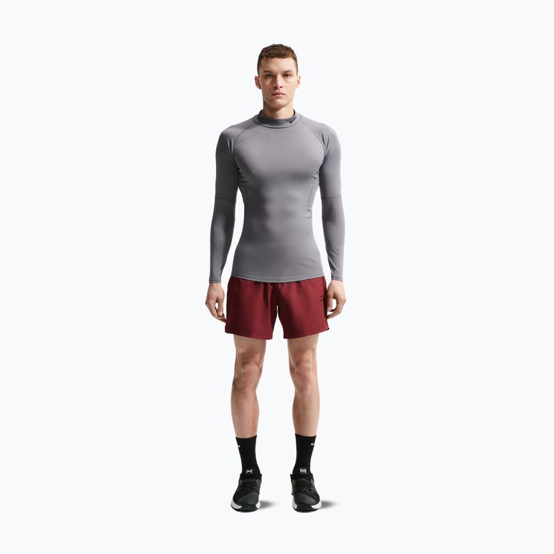 Longsleeve de antrenament pentru bărbați Nike Pro Dri-Fit Mock-Neck smoke grey/black 2