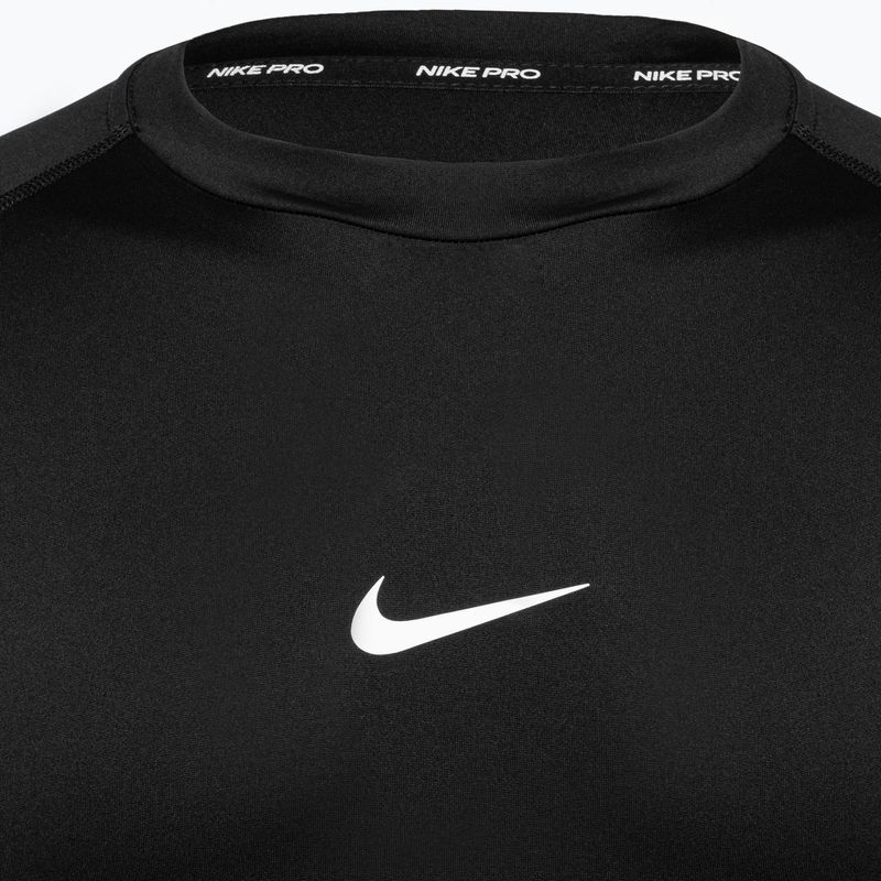 Longsleeve de antrenament pentru bărbați Nike Pro Dri-Fit Tight Fitness black/white 3