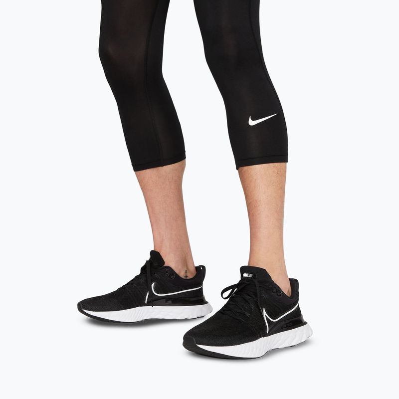 Colanți de fitness pentru bărbați Nike Pro Dri-Fit 3/4 Tight Fitness black/white 5