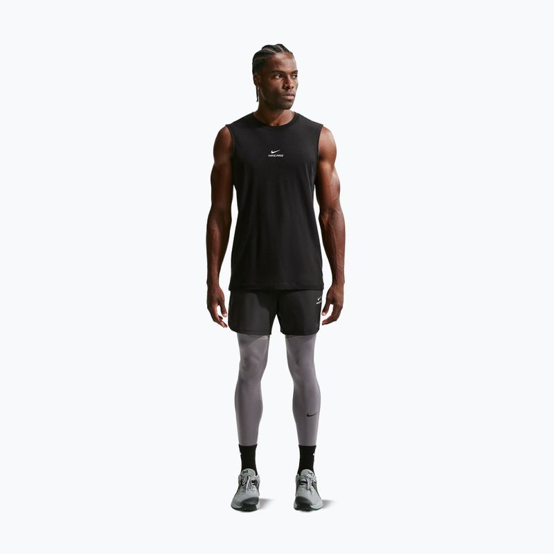 Colanți de antrenament pentru bărbați Nike Pro Dri-Fit Tight Fitness smoke grey/black 2