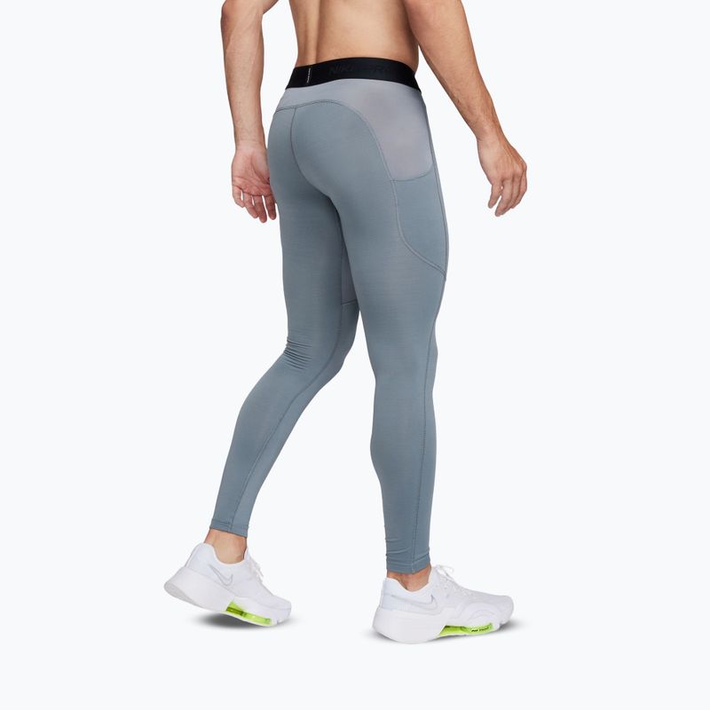 Colanți pentru bărbați Nike Pro Warm smoke grey/black 3