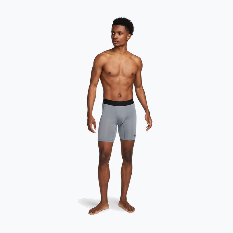 Pantaloni scurți de antrenament pentru bărbați Nike Pro Dri-Fit Fitness Long smoke grey/black 2