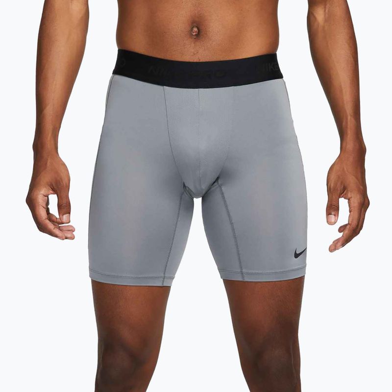 Pantaloni scurți de antrenament pentru bărbați Nike Pro Dri-Fit Fitness Long smoke grey/black 3