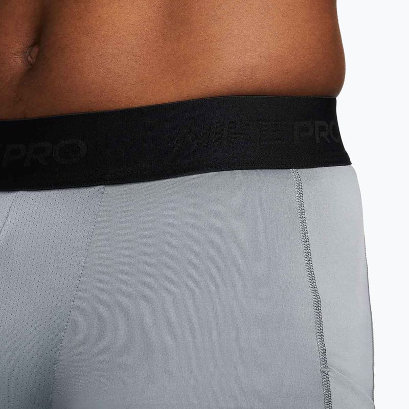 Pantaloni scurți de antrenament pentru bărbați Nike Pro Dri-Fit Fitness Long smoke grey/black 5