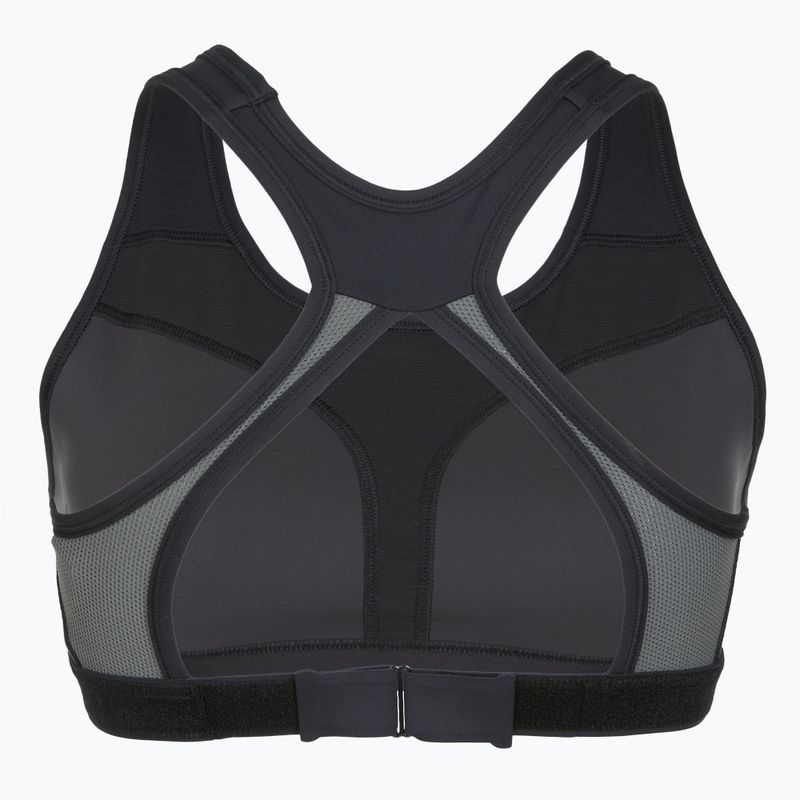 Sutien de antrenament Nike Swoosh High Support black/iron grey/white 7