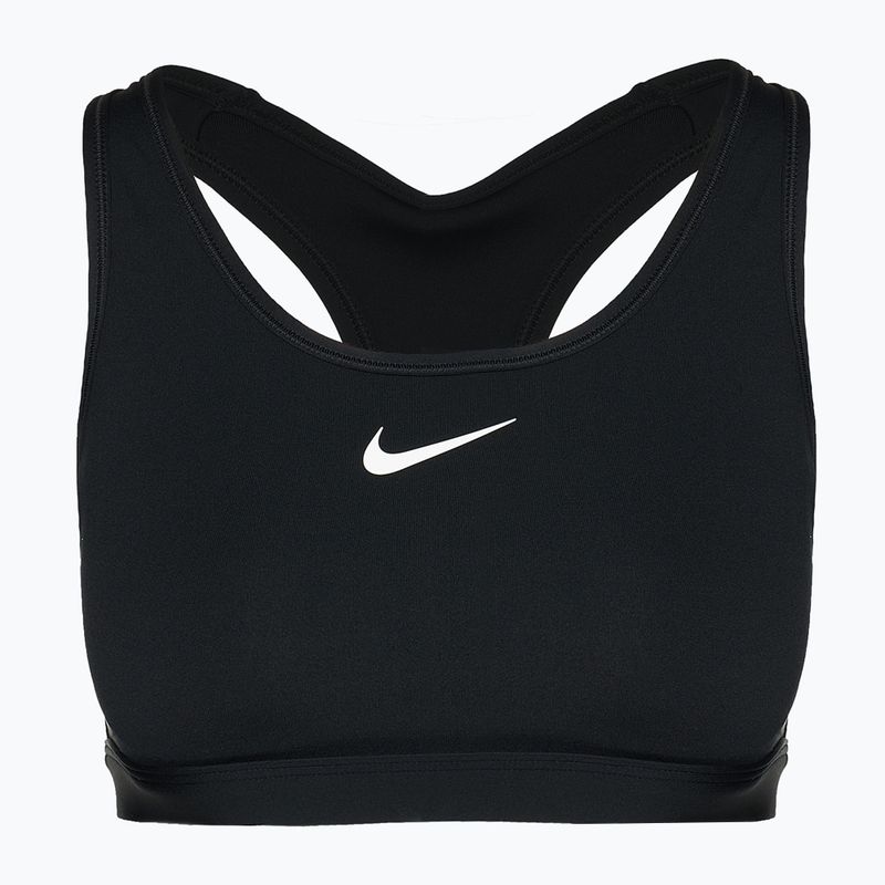 Sutien de antrenament Nike Swoosh Medium Support black/white