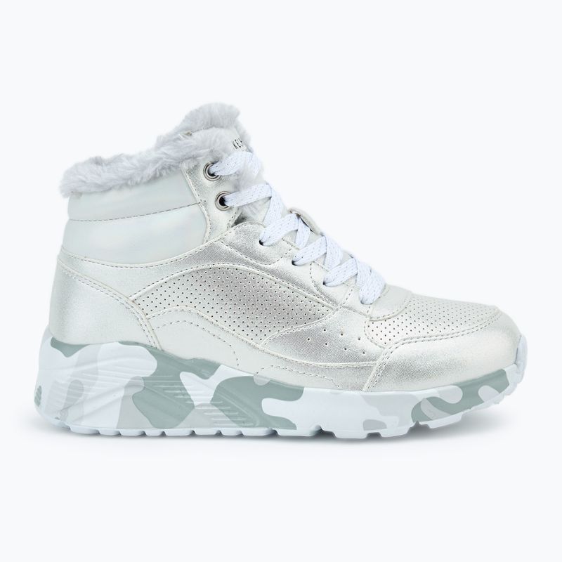 Încălțăminte pentru copii SKECHERS Uno Lite Camo Dazzle silver/grey 2