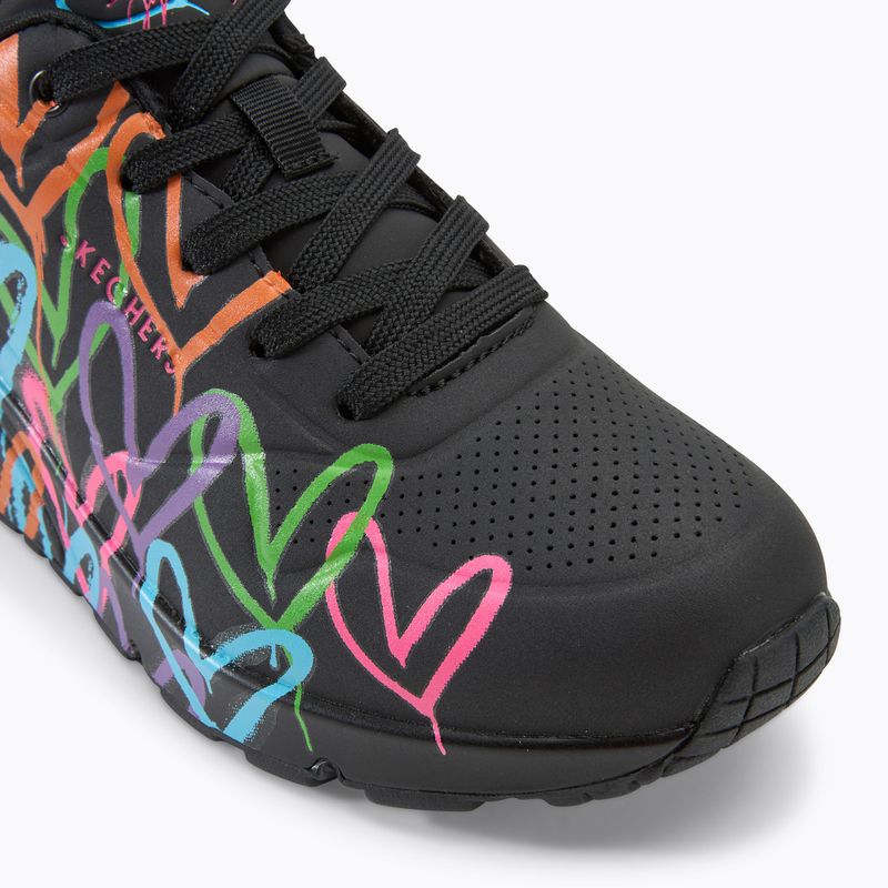 Încălțăminte pentru femei SKECHERS JGoldcrown Uno Highlight Love black/multicolor 7