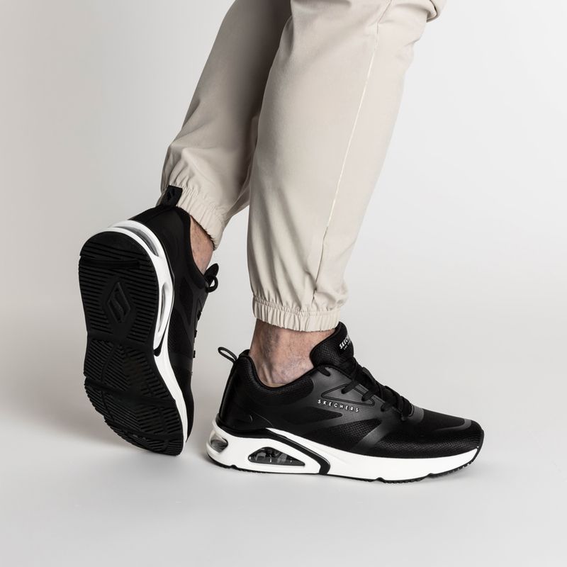 Încălțăminte pentru bărbați SKECHERS Tres-Air Uno Revolution-Airy black/white 2