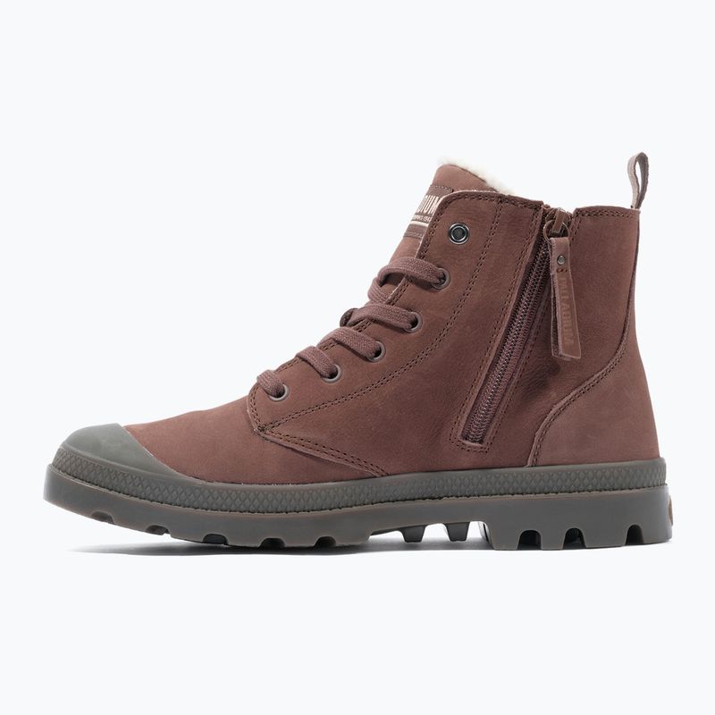 Cizme pentru bărbați Palladium Pampa HI ZIP WL yak brown 9