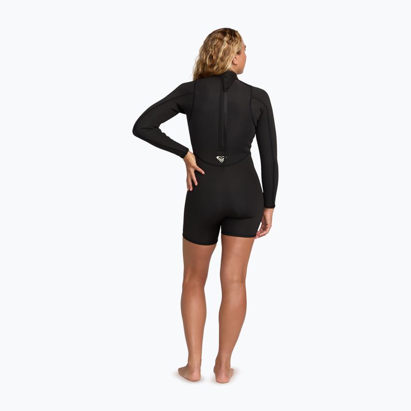 Costum de înot pentru femei ROXY 2/2 mm Prologue+ LS Springsuit Flock black 2