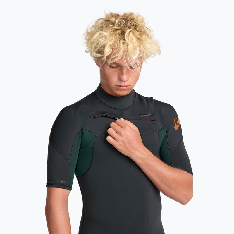 Costum de înot pentru bărbați Quiksilver Everyday Sessions 2/2 mm Chest Zip SS Spring jade 4