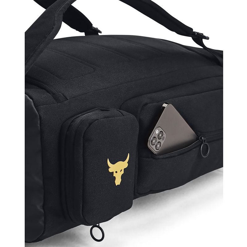Rucsac de drumeție pentru bărbați Under Armour Project Rock negru/negru/aur metalizat pentru bărbați 6