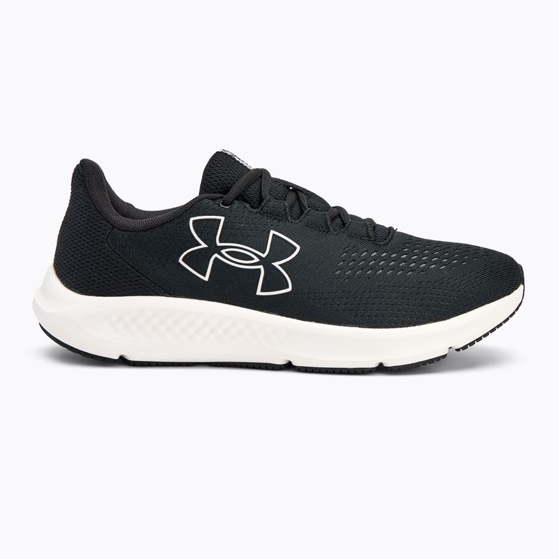 Under Armour Charged Pursuit 3 Big Logo negru/negru/alb pantofi de alergare pentru bărbați 2