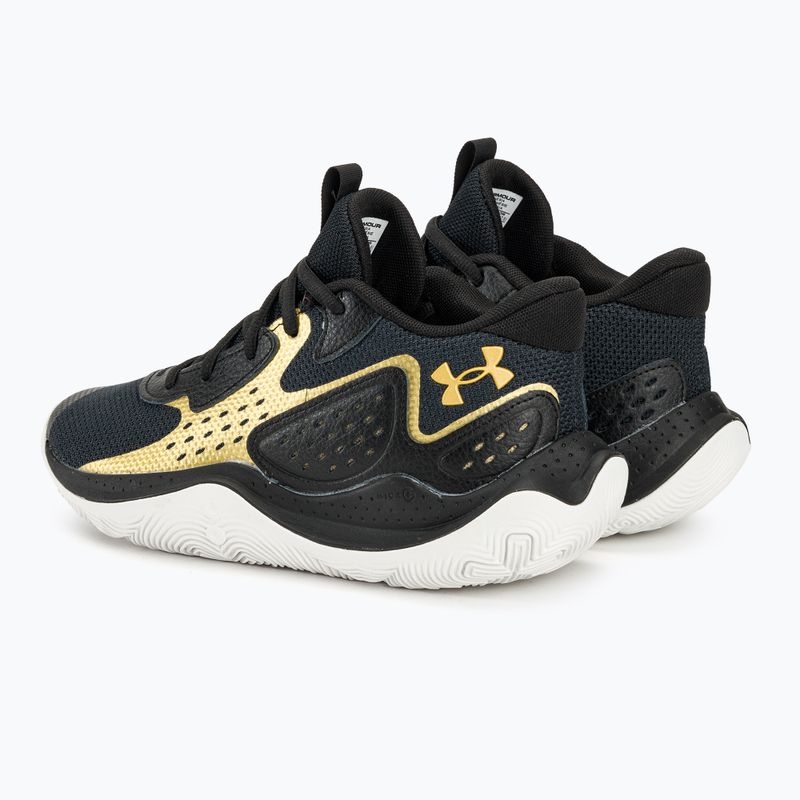 Încălțăminte de baschet Under Armour Jet' 23 black/metallic gold/metallic gold 3