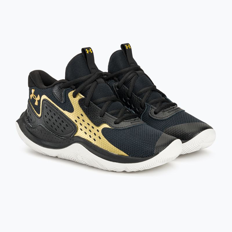 Încălțăminte de baschet Under Armour Jet' 23 black/metallic gold/metallic gold 4