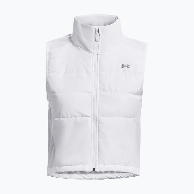 Under Armour Launch Insulated alb/reflectorizant fără mâneci de alergare