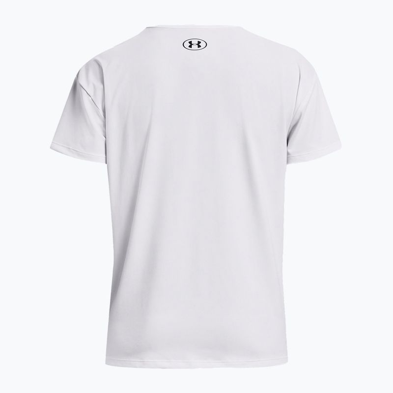 Under Armour Rush Energy 2.0 tricou de antrenament pentru femei, alb/negru