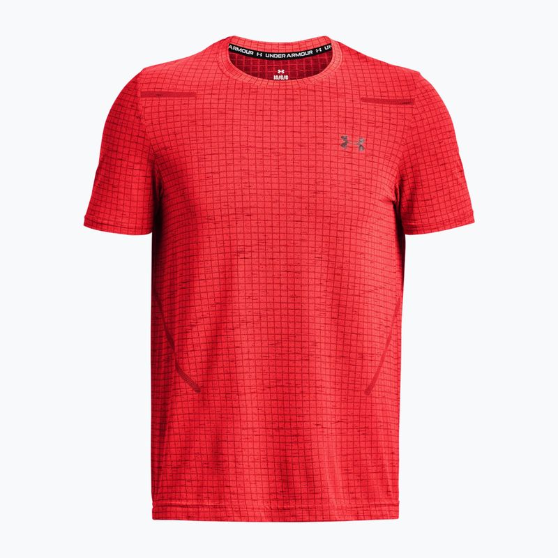 Tricou de antrenament Under Armour Seamless Grid beta/maroan închis pentru bărbați Under Armour Seamless Grid beta/maroan închis 4