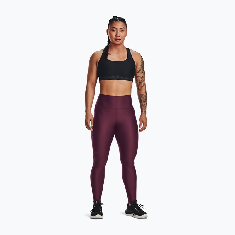 Jambiere de antrenament pentru femei Under Armour HG Armour HiRise dark maroon/black 2