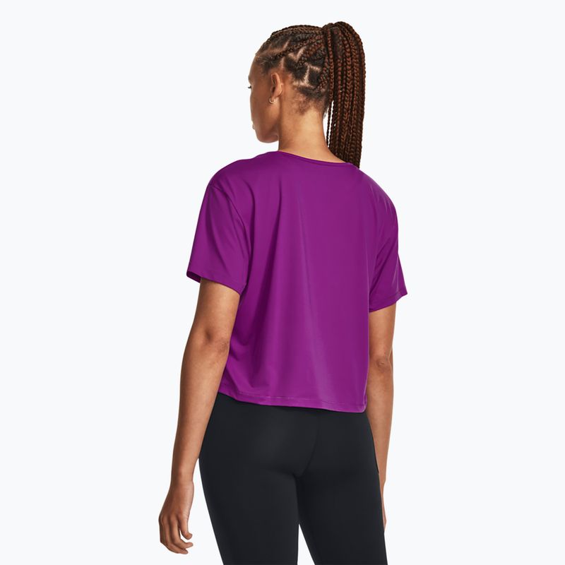 Tricou Under Armour Motion SS pentru femei, magenta mistică/negru 3