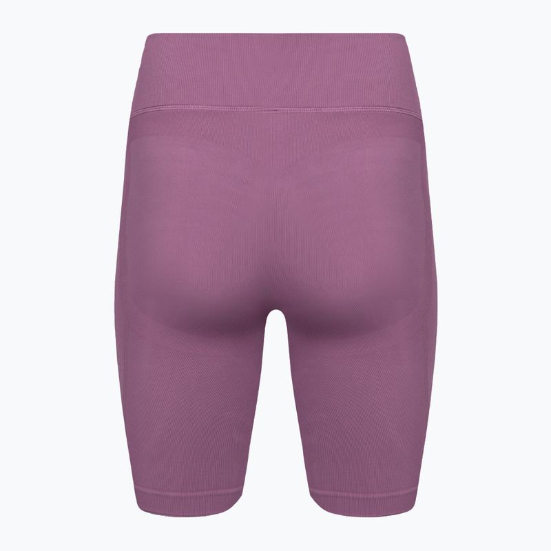 Pantaloni scurți de antrenament Under Armour Train Seamless pentru femei, violet brumăros/alb 6