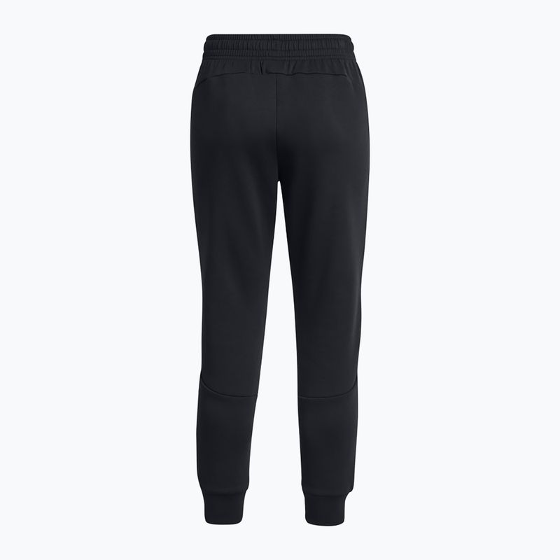 Pantaloni pentru femei Under Armour Unstoppable Fleece Jogger black/black 7