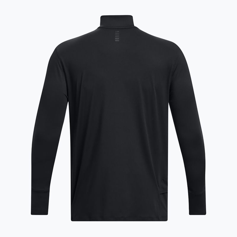 Bărbați Under Armour Launch Pro 1/4 Zip negru/negru/reflectorizant running longsleeve 9